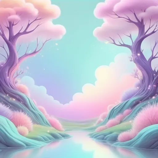 Prompt: fantasy background pastel