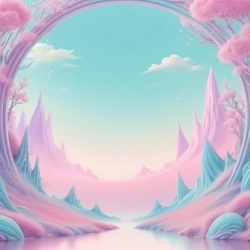 Prompt: fantasy background pastel