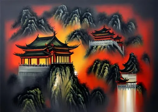 Prompt: Chinese style, water painting