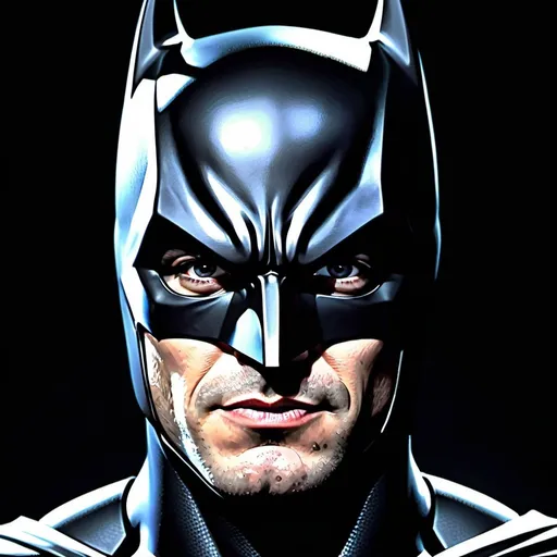 Prompt: Portrait of {BATMAN} Wearing {official suit in Batman Movies}, soled black dark background, full face,  Masterpiece, hyper Realistic, ultra natural look, perfect composition, hype realistic, super detailed, 8k, high quality,  natural look, sharp focus, studio photo, intricate details, highly detailed, epic face, looking to the camera, high fantasy, art station, detailed,((solid black background)), very natural, looking to the camera, movies cinematic shoot, A detailed face look of Batman, realistic, ultra detailing, nice dynamic pose, 8K sharp focus, highly detailed, photorealism, super ultra high definition, hyperrealism, photorealistic, cinematic, 8k, 
 extremely high-resolution details, photographic, realism pushed to extreme, fine texture, incredibly lifelike, Serene, Dynamic