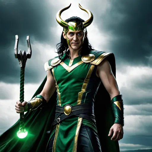 Prompt: Loki god of thunder