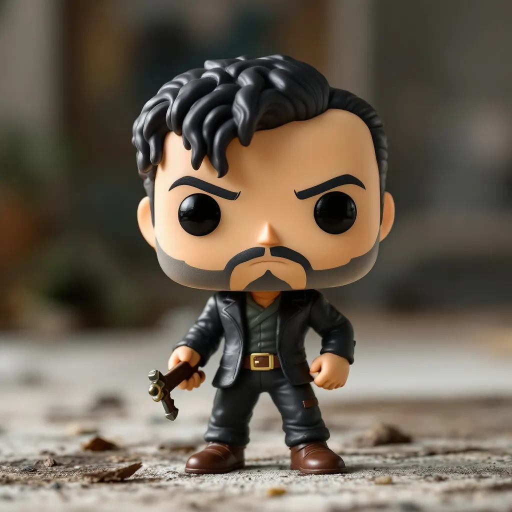 Prompt: Funko figure of juan pablo villamil the morat
