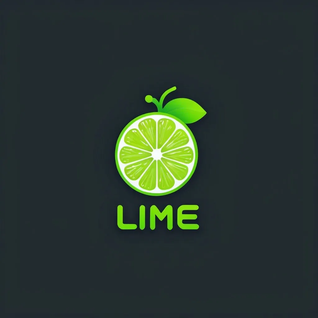 Prompt: A lime logo for a AI startup named Limee