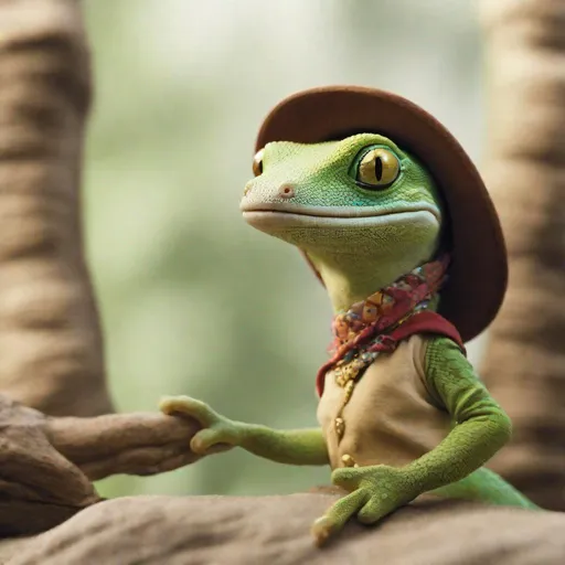 Prompt: Geico gecko gypsy.