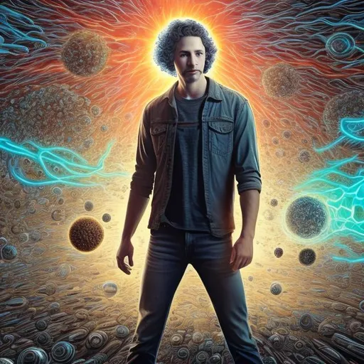 Prompt: Does Dustin Alley simulate The entire multiverse in his brain? 