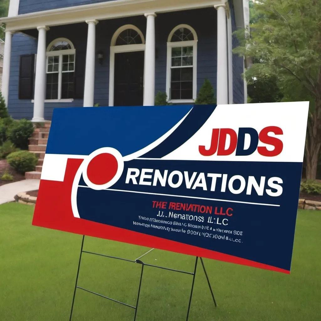design me a yard sign for my renovation/construction...