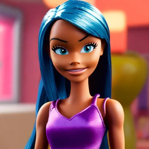 Prompt: racquel from barbie as a ten year old