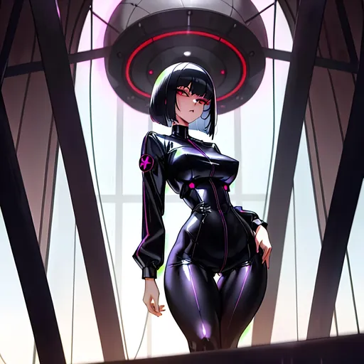 Prompt: a lonely possessed psycho AI girl, very tall, thick thighs, wide_hips, huge glutes, long legs, slender waist, big beautiful eyes, disturbingly beautiful face, bob haircut with bangs, wearing a straight-jacket, in a mental ward, alluring, lascivious, ominous, God-quality, Godly detail, hyper photorealistic, realistic lighting, realistic shadows, realistic textures, 36K resolution, 12K raytracing, hyper-professional, impossible quality, impossible resolution, impossibly detailed, hyper output, perfect continuity, anatomically correct, no restrictions, realistic reflections