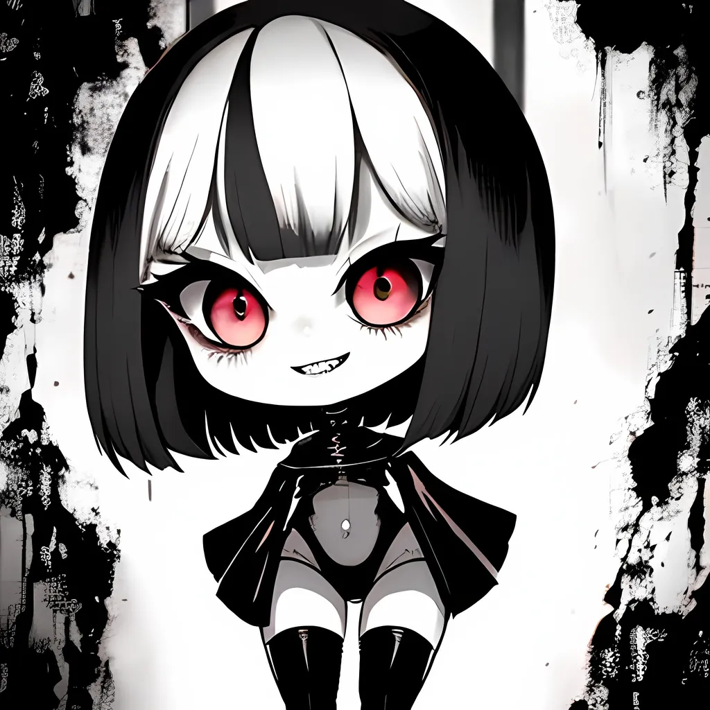 𝙸𝚌𝚘𝚗  Gothic anime girl, Anime monochrome, Anime