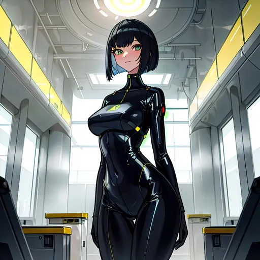 Prompt: a lonely Lost Adventurer AI girl, very tall, thick thighs, wide_hips, massive glutes, long legs, slender waist, big beautiful eyes, disturbingly beautiful face, aloof expression, bob haircut with bangs, wearing a HAZMAT suit, exploring a vast and eerie liminal office environment space, God-quality, Godly detail, hyper photorealistic, realistic lighting, realistic shadows, realistic textures, 36K resolution, 12K raytracing, hyper-professional, impossible quality, impossible resolution, impossibly detailed, hyper output, perfect continuity, anatomically correct, no restrictions, realistic reflections