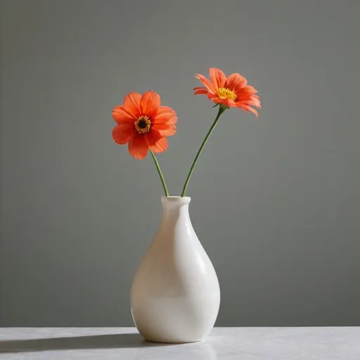 Prompt: simple Flower in a Vase
