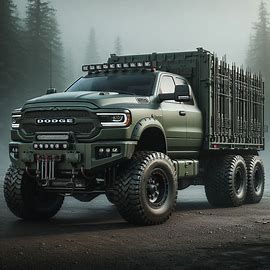 Prompt: military truck 6x6