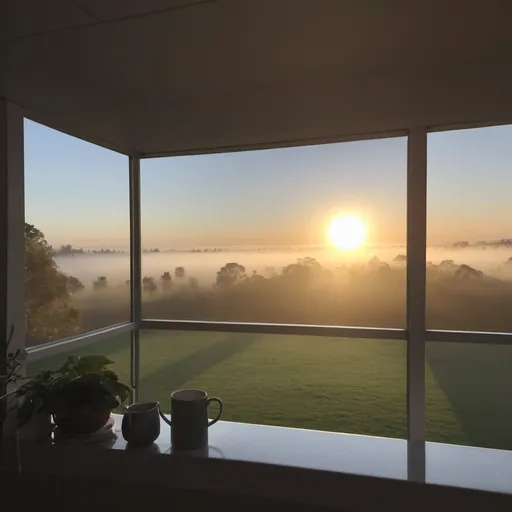 Prompt: A beautiful morning view