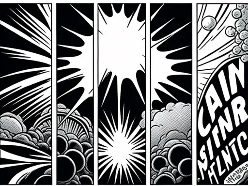 Prompt: <mymodel>Abstract arrangement of three panels of comic, surreal atmosphere, symbolic representation, high contrast, deep shadows, monochromatic, digital rendering, high quality, minimalist, conceptual art, graffiti style, abstract, surreal, symbolic, atmospheric lighting, comic édition.