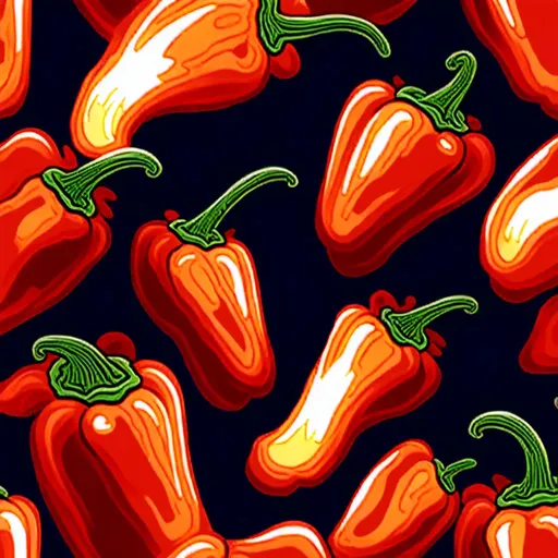 Prompt: <mymodel>red Pepper, vibrant red , intense flames, illustration, high quality, , vibrant colors,,, mythical, detailed, epic, atmospheric lighting; red pepper 