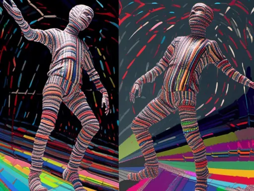 Prompt: <mymodel> full body shot, Cosmic celebration in psychedelic glitch art, glitch God, psychedelic and glitchy, cosmic drama, Insane 40 yr  glitch maker with goatee, insane laugh, glitched out eyes, black glitchy hoodie, dystopian background, cosmic giggle, divine laughter, intense facial emotions, divine madness,  glitch meme magic, strange, bizarre, weird, fine details, highest quality