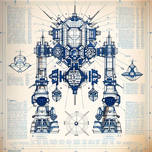 Prompt: blueprint: detailed engineering drawing: light mech, scifi, complex construction, components: dimension diagram, intricate design and technical specifications.Complexité:

Construction complexe avec des composants détaillés
Design ingénieux et précis
Ce document est un plan d'ingénierie détaillé pour un mécha léger de science-fiction.

Il inclut:

Diagrammes dimensionnels
Spécifications techniques
Descriptions des composants
Ce document est destiné à un public professionnel.<mymodel>