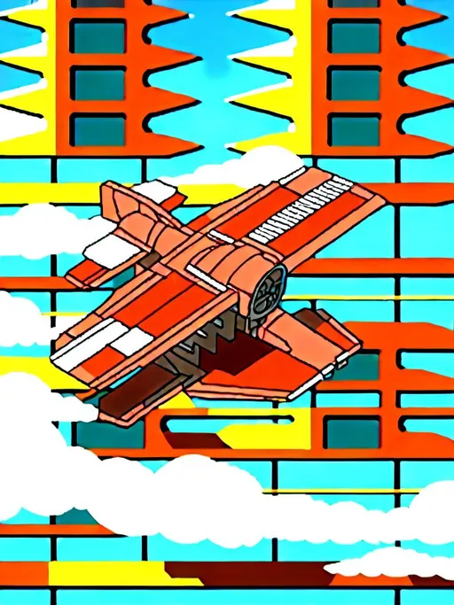 Prompt: <mymodel>High-res, detailed 3D rendering of biplan of red baron in the Sky futuristic sci-fi style, technical red ans fire and metallic tones, intense and dramatic lighting, industrial urban setting, heavy-duty mechanical design, powerful and menacing presence, fully armed with advanced weapons, intricate mechanical details, professional-quality, sci-fi, combat machine, metallic, technical blue tones, intense lighting, industrial urban setting, menacing presence, advanced weapons, mechanical details