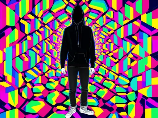 Prompt: <mymodel> full body shot, Cosmic celebration in psychedelic glitch art, glitch God, psychedelic and glitchy, cosmic drama, Insane 40 yr  glitch maker with goatee, insane laugh, glitched out eyes, black glitchy hoodie, dystopian background, cosmic giggle, divine laughter, intense facial emotions, divine madness,  glitch meme magic, strange, bizarre, weird, fine details, highest quality