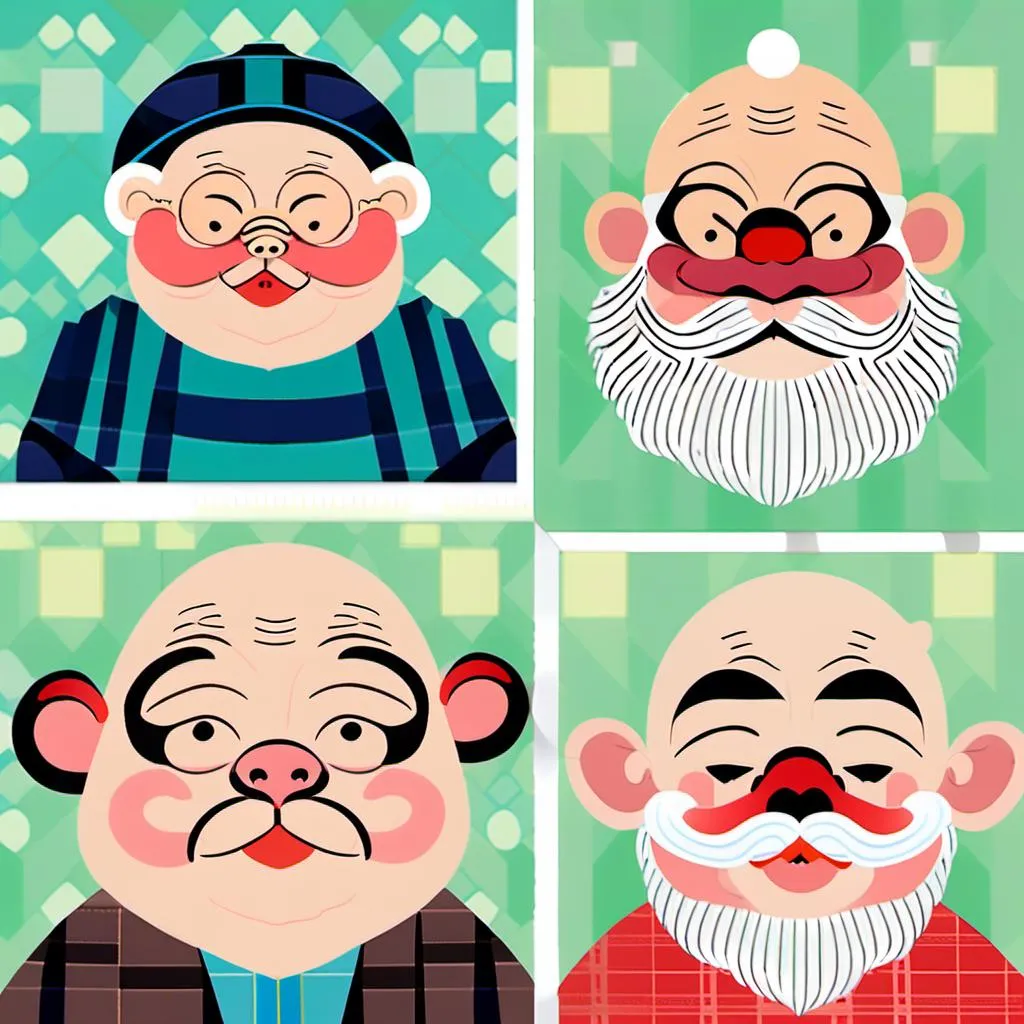 Prompt: 6+boys, asian, baby, bald, beard, cheek-to-cheek, comparison, facial hair, fat, fat man, hat, lips, monkey, multiple boys, multiple girls, mustache, nose, old, old man, old woman, photo \(medium\), photo inset, real life insert, realistic, red lips, reference inset, skeleton, skull, ugly man, what, wrinkled skin<mymodel>