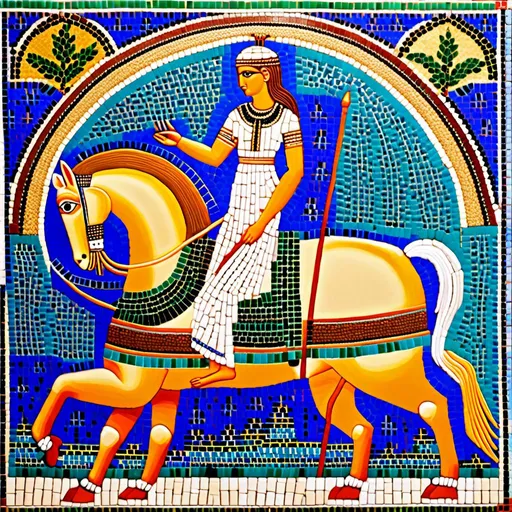 Prompt: mosaique; La mythologie babylonienne est une mythologie qui a ete inventee et developed en Babylone, un empire antique qui existait en Irak. mosaique; Elle contient des mythes, des histoires et des personnages importants qui ont joue un role important dans la culture babylonienne. mosaique; Les personnages les plus importants dans la mythologie babylonienne sont les dieux et les personnages heroiques. 
 mosaique; Les dieux et les personnages heroiques de la mythologie babylonienne sont souvent representes dans les sculptures et les dessins des periods antique et moyen. mosaique<mymodel>mosaique mosaique<mymodel>