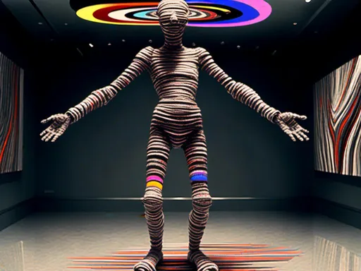 Prompt: <mymodel> full body shot, Cosmic celebration in psychedelic glitch art, glitch God, psychedelic and glitchy, cosmic drama, Insane 40 yr  glitch maker with goatee, insane laugh, glitched out eyes, black glitchy hoodie, dystopian background, cosmic giggle, divine laughter, intense facial emotions, divine madness,  glitch meme magic, strange, bizarre, weird, fine details, highest quality