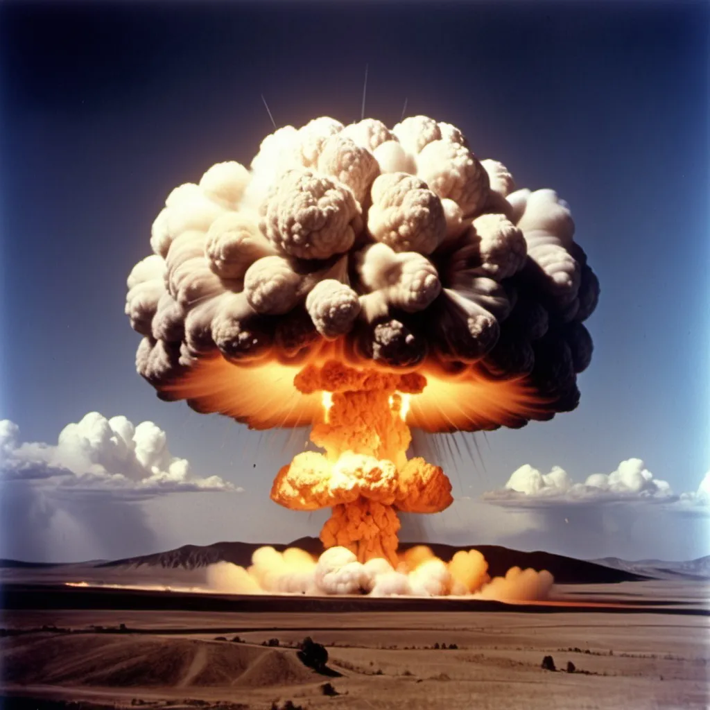 Prompt: the biggest atomic bomb explodes on the surface of the Earth

V2000