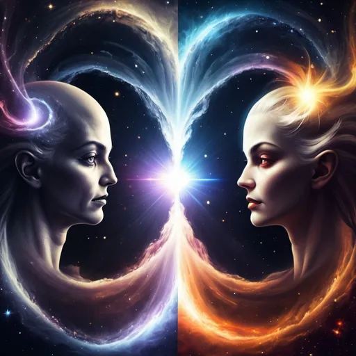 Prompt: Universe good and evil