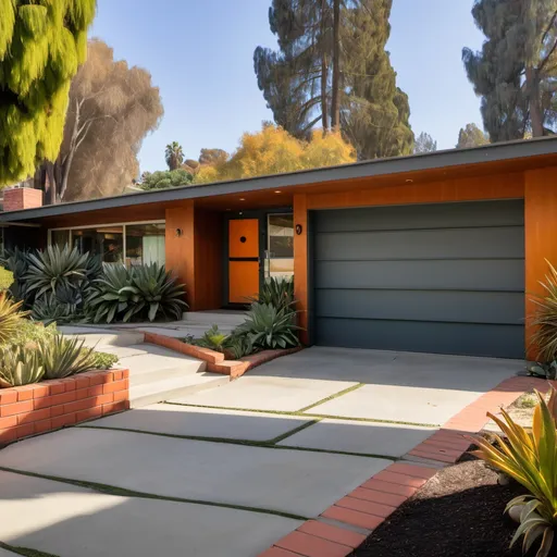 Prompt: midcentury modern home in los angeles