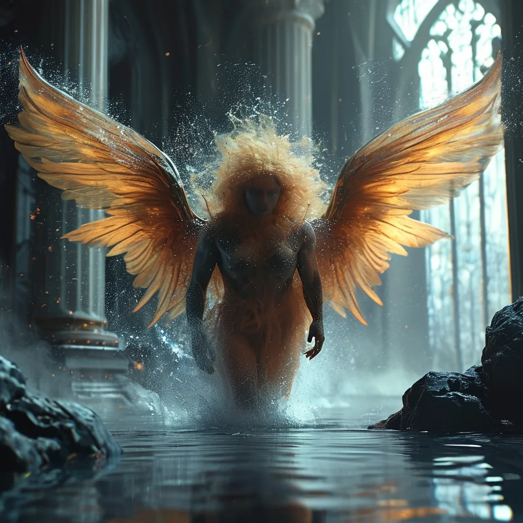 Prompt: detailed matte painting, deep color, fantastical, intricate detail, splash screen, complementary colors, fantasy concept art, 8k resolution trending on Artstation Unreal Engine 5 angels and demons 