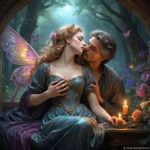 Prompt: Unafraid of death,
we can love life more completely.
Each moment is kissed
Ethereal dark glowing aura, whimsical and enchanting, fantasy, fantastical, dark vibrant colors, gloomy and warm lighting masterpiece 3D shading. 3d render, illustration FULL ZOOMED OUT V IEW sharp details, inspired by Thomas Kinkade, Alphonse Mucha, Magali Villeneuve, Tintoretto, Diego Velázquez, Helen Frankenthale, JB, Waterhouse, Josephine Wall, WLOP