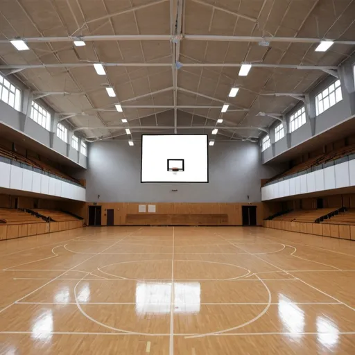 Prompt: Lay-out of the Sports Center in gymnasium