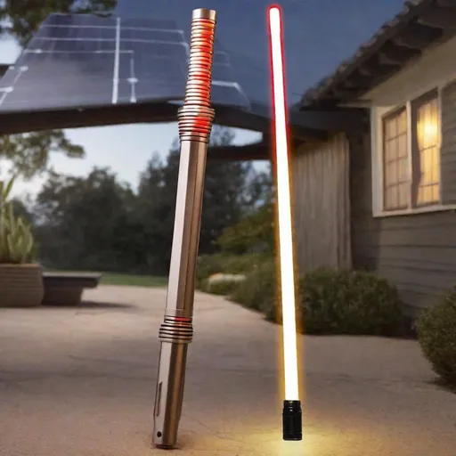 Prompt: Solar powered light saber