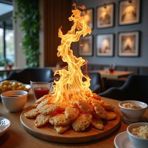 Prompt: CREATE TRUMP flipping Prata at MBS