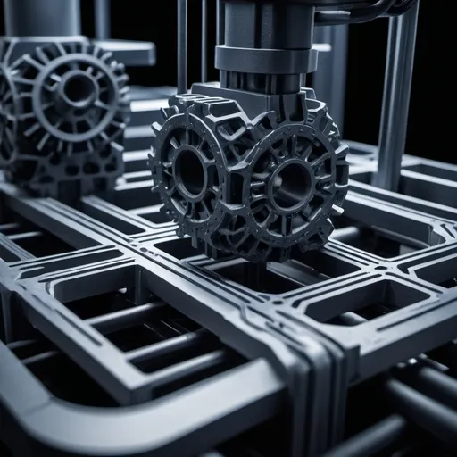 Prompt: Additive manufacturing linked-in background photo