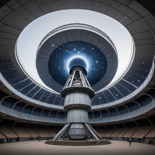 Prompt: The largest telescope in the multiverse 