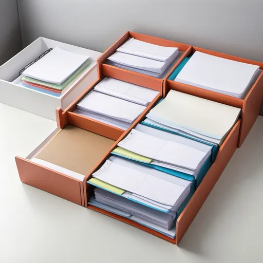 Prompt: A4 file organiser 
