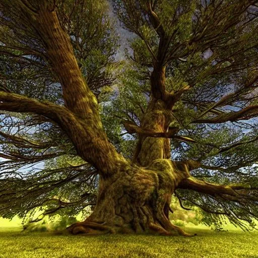 Prompt: Big tree universe, photo realistic