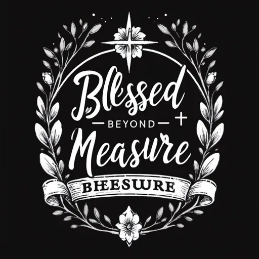 Prompt: Blessed Beyond Measure shirt design

