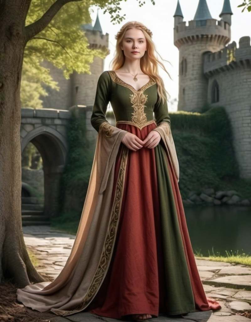 Prompt: Eowyn dress