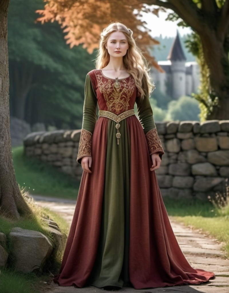 Prompt: Eowyn dress