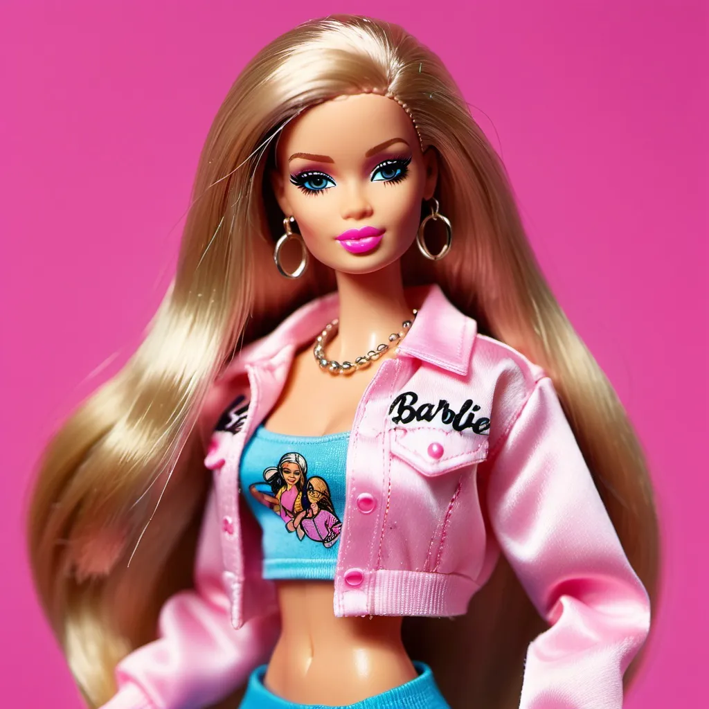 Prompt: Barbie looks like a thug