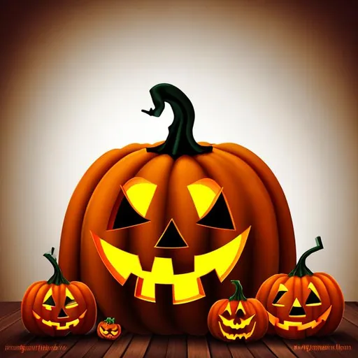 Prompt: Halloween Pumpkin no background
