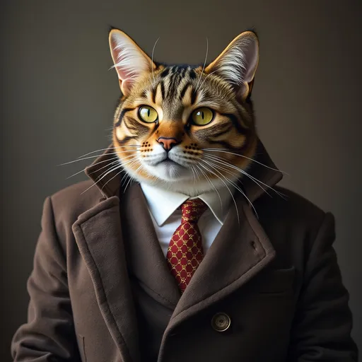 Prompt: cat looking dapper