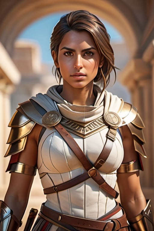 an attractive Naomi Scott from Assassin's Creed Odys...