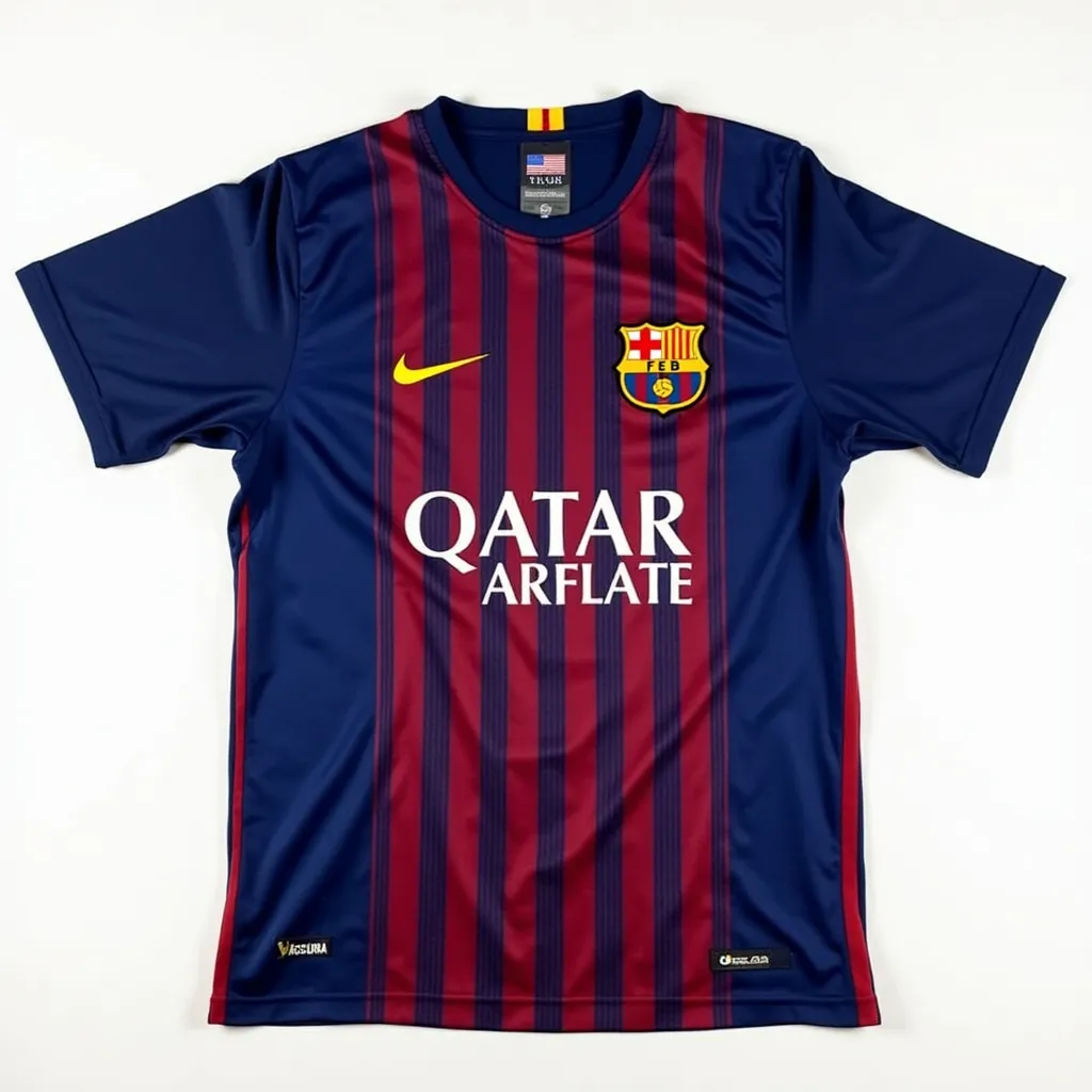 Prompt: Clothes 
Barcelona shirt