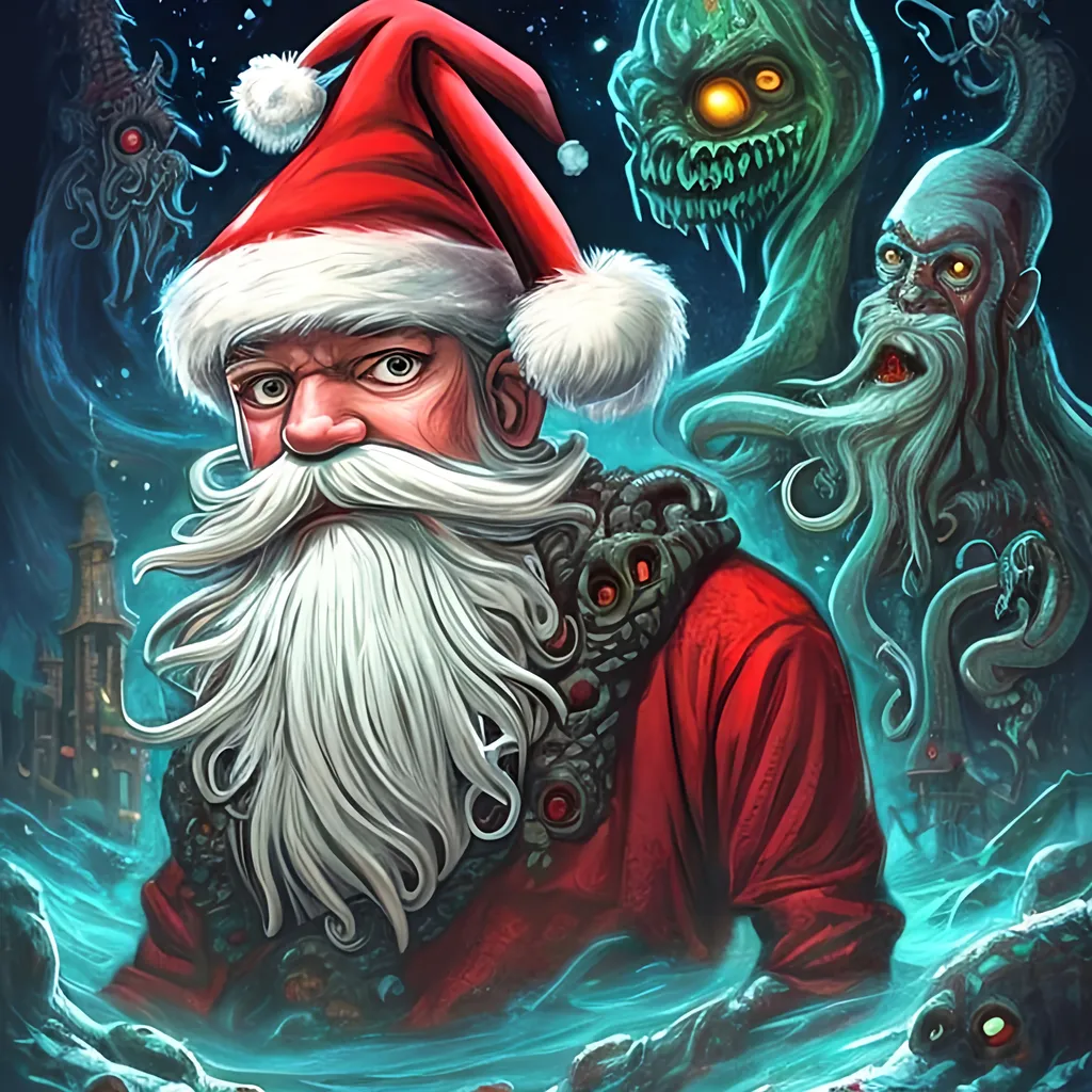 Prompt: 🎅, by lovecraft