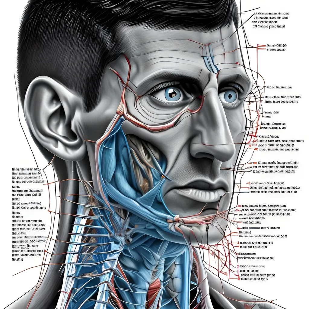 Prompt: Anatomy of Novak Djokovic, dissection Scientific illustration from a biology book, Lovecraft style