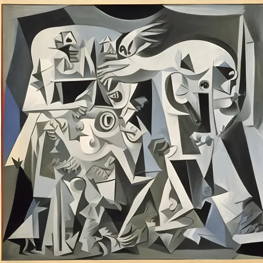 Prompt: GUERNICA, 1937, PABLO PICASSO
