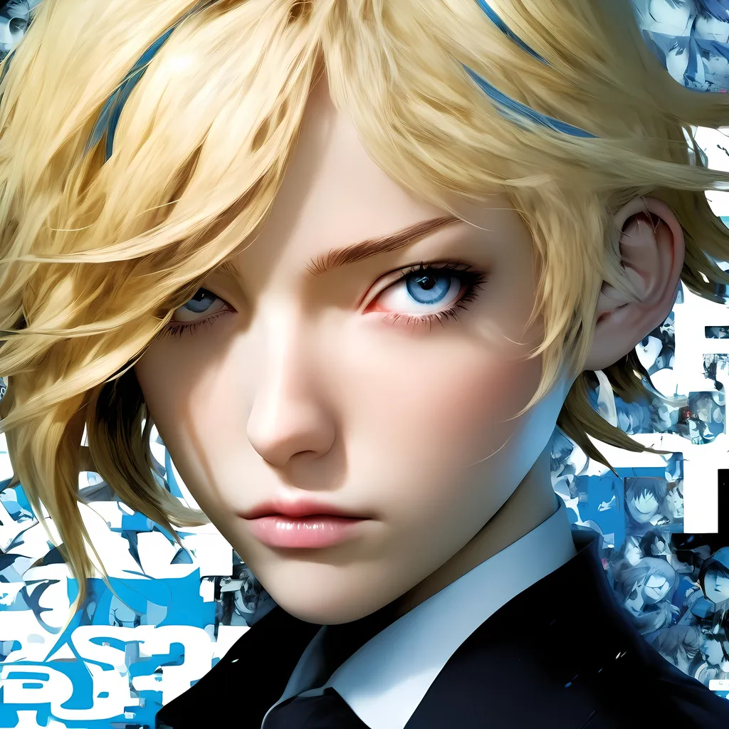 Prompt: persona 3, cover art, hyper detailed perfect face, (((HDR)), ((UHD)), ((high res)), ((64k)), in style of Shigenori Soejima, blonde female
